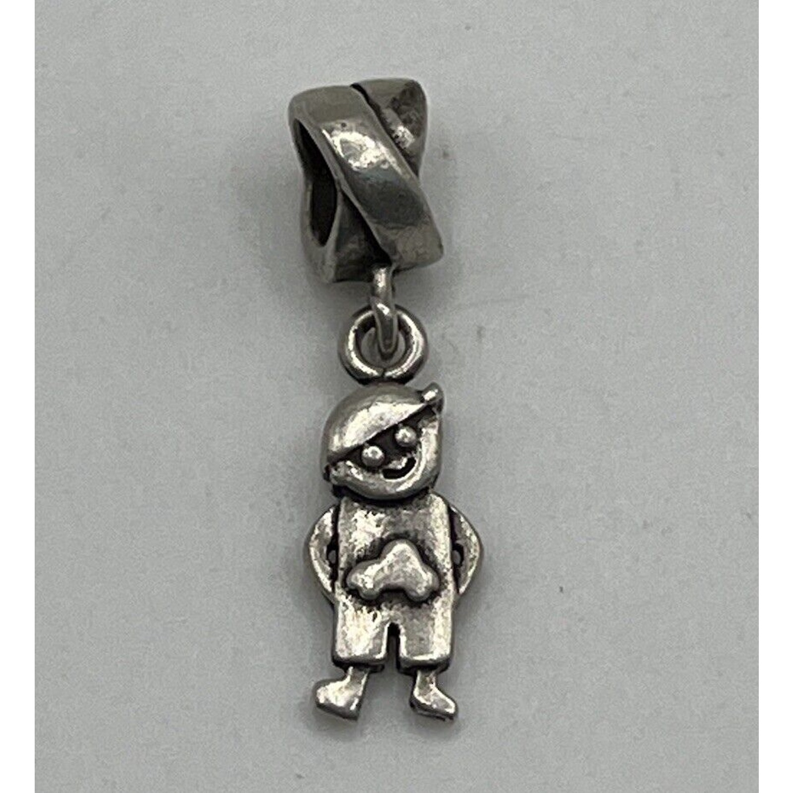 Ma 925 Italy Michael Anthony Sterling Silver Handmade Boy Pendant, 925 Charm
